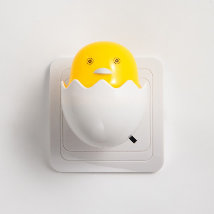 Ночник LED "Цыплёнок в яйце" 6,5х6х6 см RISALUX - Фото 1