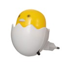 Ночник LED "Цыплёнок в яйце" 6,5х6х6 см RISALUX - фото 9724304