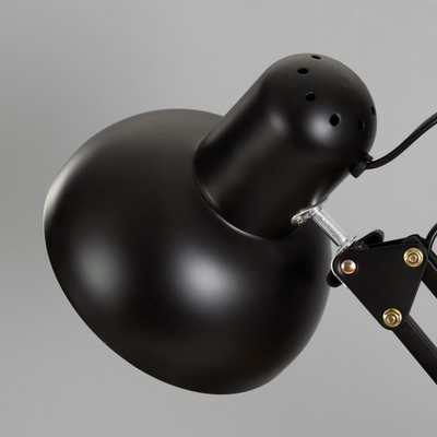 Лампа настольная на шарнире 800 «Крус, чёрная» E27 40W RISALUX
