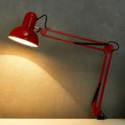 Лампа настольная на шарнире 800 "Крус, красная" E27 40W RISALUX - фото 9164475