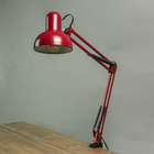 Лампа настольная на шарнире 800 "Крус, бордовая" E27 40W - Фото 1