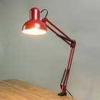 Лампа настольная на шарнире 800 "Крус, бордовая" E27 40W - Фото 2