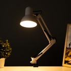 Лампа настольная на шарнире 800 "Крус, белая" E27 40W RISALUX - Фото 3