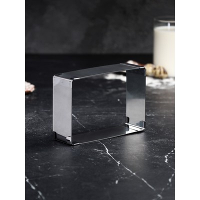 Форма для выпечки с регулировкой размера «Прямоугольная», h=5 см, 10×15 - 16×28 см, нержавеющая сталь