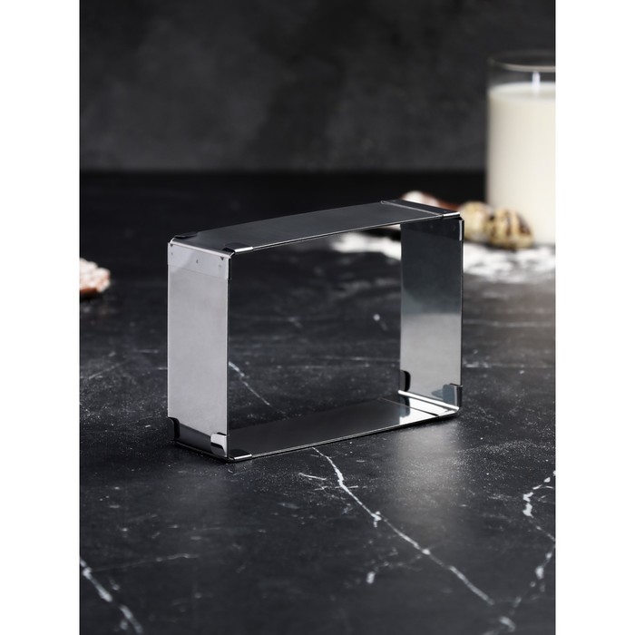 Форма для выпечки с регулировкой размера «Прямоугольная», h=5 см, 10×15 - 16×28 см, нержавеющая сталь - Фото 1