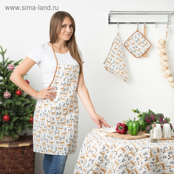 Фартук «Этель» Олень, 65х60, 100% хлопок 165г/м2 - Фото 1