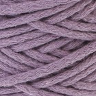 Шнур для вязания 100% хлопок, ширина 5 мм 100м/450гр (сиреневый) - Фото 1