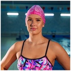 Шапочка для плавания взрослая ONLYTOP Swim, тканевая, обхват 54-60 см - Фото 3
