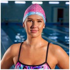 Шапочка для плавания взрослая ONLYTOP Swim, тканевая, обхват 54-60 см - фото 8416982