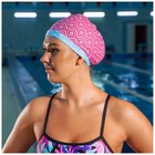 Шапочка для плавания взрослая ONLYTOP Swim, тканевая, обхват 54-60 см - фото 8416983