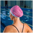 Шапочка для плавания взрослая ONLYTOP Swim, тканевая, обхват 54-60 см - фото 8416984