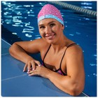 Шапочка для плавания взрослая ONLYTOP Swim, тканевая, обхват 54-60 см - Фото 6