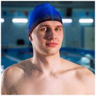 Шапочка для плавания взрослая ONLYTOP, тканевая, обхват 54-60 см - Фото 3