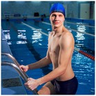 Шапочка для плавания взрослая ONLYTOP, тканевая, обхват 54-60 см - Фото 6