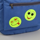 Светоотражающие наклейки «Смайлы», d=6.5 см, 6 шт. на листе, салатовые - Фото 3