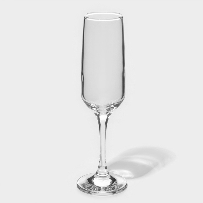 Бокал для шампанского стеклянный Isabella, 200 мл - Фото 1