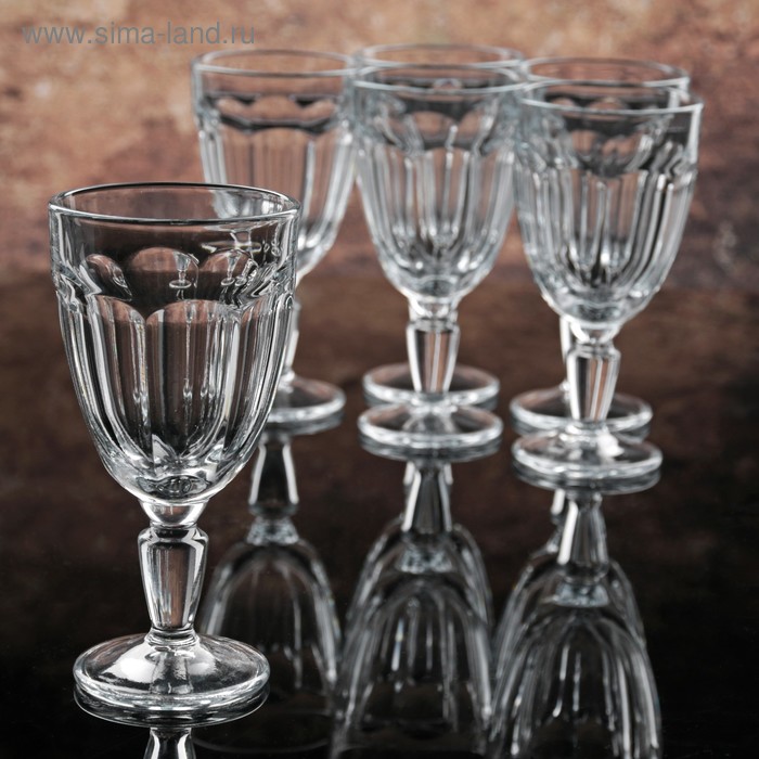 Набор стеклянных бокалов для вина Casablanca, 235 мл, 6 шт - Фото 1