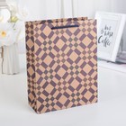 Пакет Крафт 19 х 24 х 8 см - Фото 1