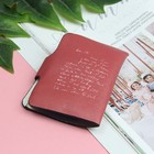 Визитница «Цветы», вертикальная, 1 ряд, 24 картхолдера, цвет коричневый - Фото 2