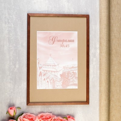 Фоторамка для фото 30×45 см Tonga, сосна, (пластиковый экран), венге