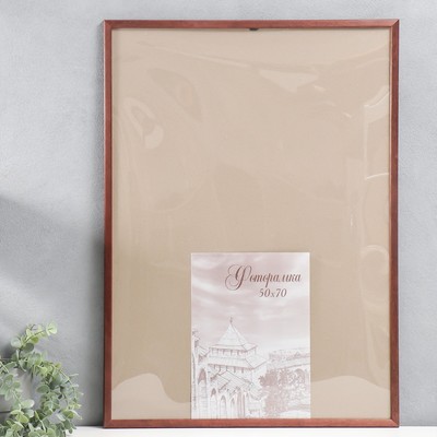 Фоторамка для фото 50×70 см Tonga, сосна, (пластиковый экран), венге
