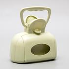 Совок для уборки за собаками с карманом для пакетов, 15,5 см х 9,5 см х 13 см, зелёный - Фото 1