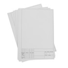 Папка для черчения А4, 10 листов Calligrata, вертикальная рамка, штамп, блок 200 г/м2 - Фото 3