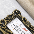 Фоторамка - коллаж на 3 фото 10×15 см «Любовь моя», пластик под т.золото, 26.5×32.5 см  (артикул 3722056)  большой выбор товаров оптом и в розницу по низким ценам с доставкой