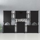 Фоторамка пластик на 6 фото 10х15 см "Дворцовые ворота" белая под дерево 34,5х54 см - фото 23262796