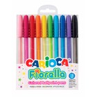 Набор ручек шариковых 10 цветов, Carioca "Fiorella", узел 1.0 мм, флуоресцентные чернила, МИКС - фото 321685114