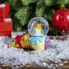 Сувенир полистоун водяной шар "Рожок мороженого с домиком" d=4,5 см - Фото 5