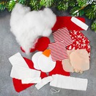 Новогодняя ёлочная игрушка, набор для создания подвески из фетра «Снеговик в шарфике» - Фото 4