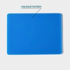 Доска профессиональная разделочная Hanna Knövell, 40×30×1.2 см, полиэтилен, синяя - Фото 2