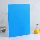 Доска профессиональная разделочная Доляна, 40×30×1,2 см, цвет синий - Фото 4