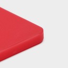 Доска профессиональная разделочная Hanna Knövell, 40×30×1.2 см, полиэтилен, красная - Фото 5