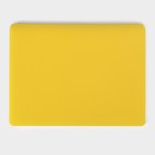 Доска профессиональная разделочная Доляна, 40×30×1,8 см, цвет жёлтый - Фото 4