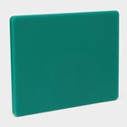 Доска профессиональная разделочная Доляна, 40×30 см×1,8 см, цвет зелёный - фото 9410262