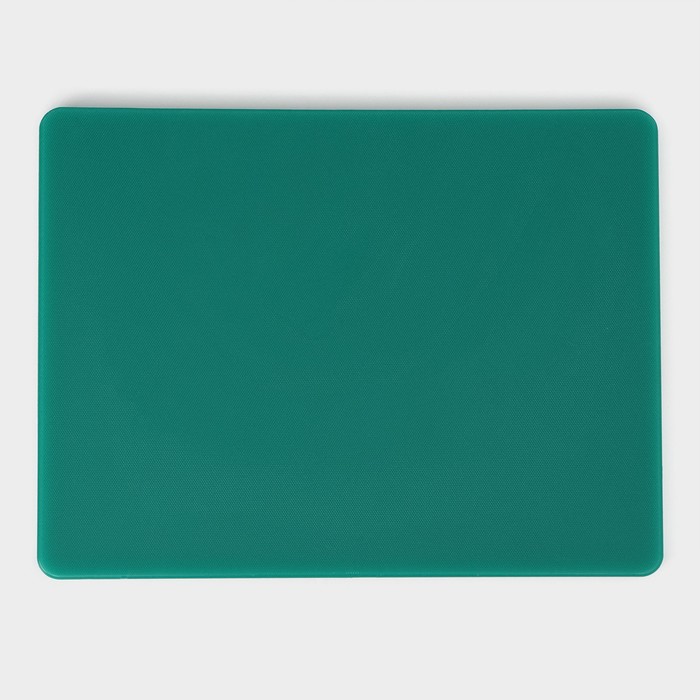 Доска профессиональная разделочная Доляна, 40×30 см×1,8 см, цвет зелёный - фото 1883396922