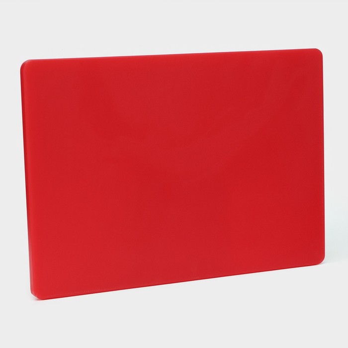 Доска профессиональная разделочная Доляна, 40×30 см, толщина 1,8 см, цвет красный - фото 1883396929