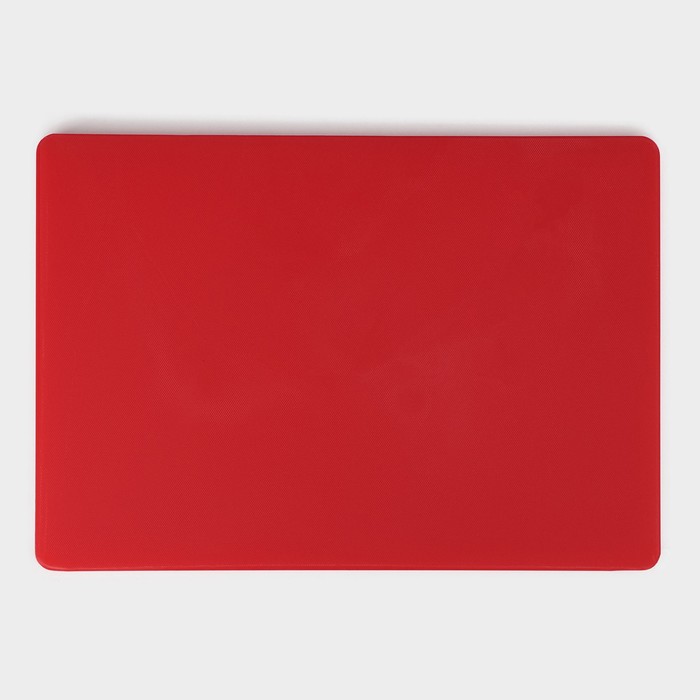 Доска профессиональная разделочная Доляна, 40×30 см, толщина 1,8 см, цвет красный - фото 1883396927