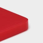 Доска профессиональная разделочная Доляна, 40×30 см, толщина 1,8 см, цвет красный - фото 4255233