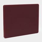 Доска профессиональная разделочная Доляна, 40×30×1,8 см, цвет коричневый - фото 4255238