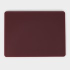 Доска профессиональная разделочная Доляна, 40×30×1,8 см, цвет коричневый - фото 4255240