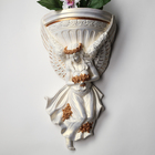 Кашпо настенное декоративное "Ангел", белое, гипс, 24х14х41 см - Фото 2