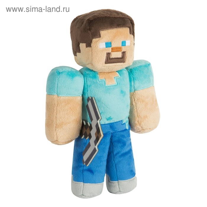 Мягкая игрушка Minecraft Steve, 30 см - Фото 1