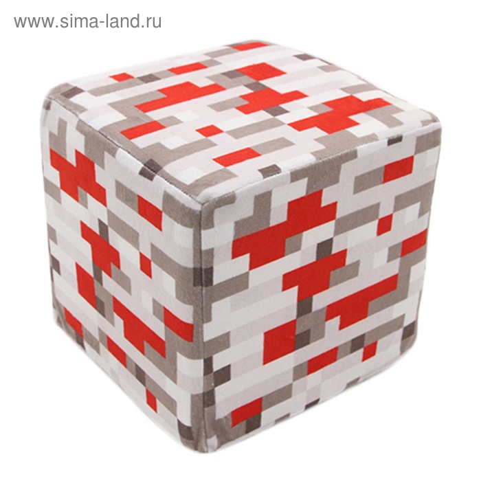 Мягкая игрушка куб Redstone Ore, 20 см - Фото 1