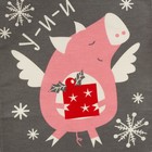 Кухонный набор "Хрю-Хрю" фартук 70 х 64 см, полотенце 64 х 40 см,100% хл 160 г/м2, рогожка - Фото 5