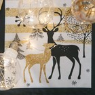 Дорожка на стол Этель «Олени» 30×70 ±3 см, 100% хлопок, саржа 190 г/м², чёрная/белая - Фото 3