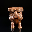 Статуэтка-подставка "Индийский слон", бронза, гипс, 22х39х26 см - Фото 2