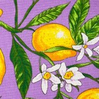Полотенце вафельное Collorista Лимоны, цвет сиреневый 35х58,100% хл,160 г/м² - Фото 2